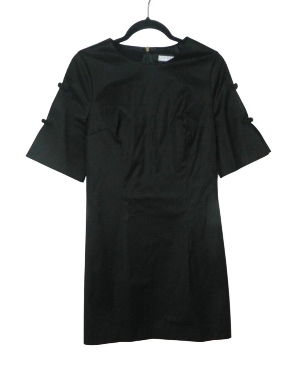 LD-8. Trina Turk Bow Sleeve Dress Black US 12
